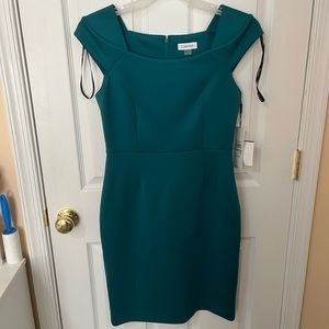 Calvin Klein teal dress